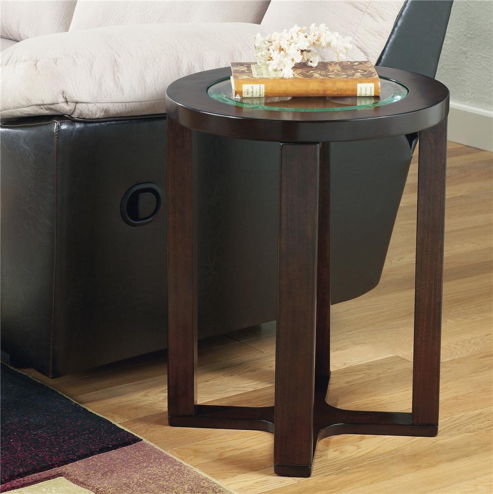 Marion Glass Round End Table Belfort Furniture End Table